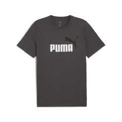 Męska koszulka Essentials z dwukolorowym logo No. 1 PUMA. Szare t-shirty sportowe męskie Puma, m, z gumy, bez ramiączek, do biegania. W wyprzedaży za 69.00 zł.