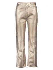 Scotch & Soda Spodnie w kolorze złotym rozmiar: W27. Żółte spodnie materiałowe damskie Scotch & Soda, bez wzorów, z materiału, klasyczne, z podwyższonym stanem. Za 110.04 zł.