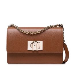 Torebka Furla. Brązowe torebki wieczorowe Furla, bez wzorów, wizytowe, bez kołnierzyka, bez ramiączek. Za 1,619.00 zł.
