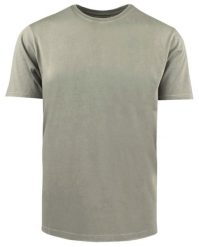 Męski T-Shirt -Brave Soul- Delikatny Efekt Sprania Tkaniny - Szałwiowy. Zielone t-shirty męskie Brave Soul, na lato, l, bez wzorów, z bawełny, bez kołnierzyka. Za 59.00 zł.