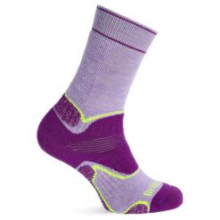 Skarpety trekkingowe damskie Bridgedale Hike Midweight Merino Purple. Fioletowe skarpetki damskie Bridgedale, bez wzorów. Za 98.99 zł.