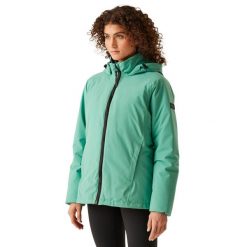 Kurtka Ocieplana Damska Reeah. Zielone kurtki damskie Regatta, m, bez wzorów, z materiału, z kapturem. Za 189.99 zł.