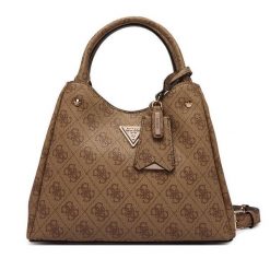 Torebka Guess. Brązowe torebki klasyczne damskie Guess, z aplikacjami, bez dodatków. Za 699.99 zł.