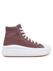 Converse Trampki Chuck Taylor All Star Move Platform A10665C Bordowy. Czerwone trampki i tenisówki damskie Converse, bez wzorów, z materiału. Za 379.99 zł.