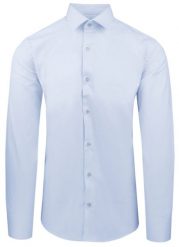 Jasnoniebieska Koszula Bawełniana o Taliowanym Kroju, Jednokolorowa. Niebieskie koszule męskie Pazzani, bez wzorów, z bawełny, bez kołnierzyka, bez ramiączek. Za 169.00 zł.