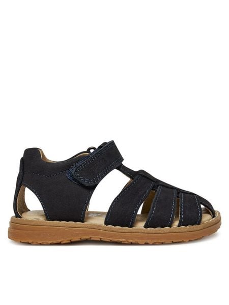 Primigi Sandały 7920544 S Granatowy. Niebieskie sandały chłopięce Primigi, z nubiku, bez zapięcia. Za 269.99 zł.