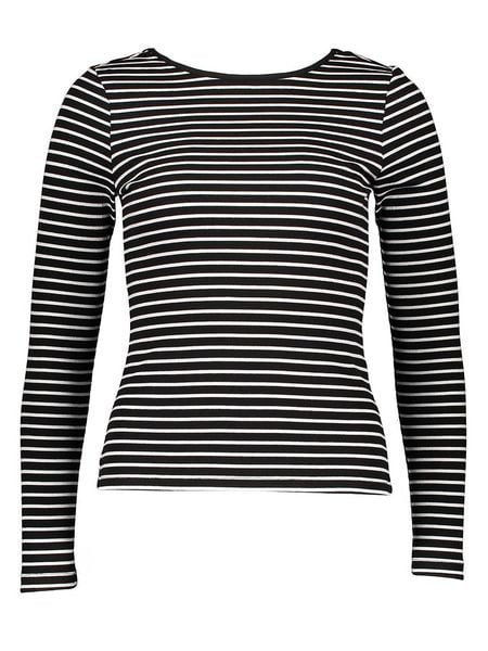 Vero Moda Koszulka w kolorze czarnym rozmiar: XS. Czarne bluzki damskie Vero Moda, xs, bez wzorów, bez kołnierzyka, bez ramiączek. Za 35.02 zł.