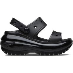 Sandały CROCS CLASSIC MEGA CRUSH SANDAL Czarny. Czarne sandały damskie Crocs, bez wzorów, z gumy, bez obcasa. Za 315.99 zł.