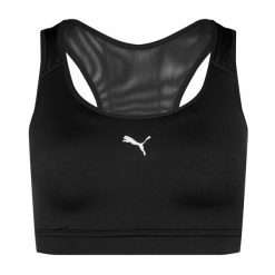 Biustonosz do biegania PUMA 4Keeps Run. Czarne biustonosze Puma, bez wzorów. Za 158.70 zł.