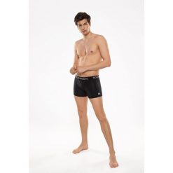 Bokserki sportowe męskie Rough Radical Comfort. Czarne bokserki męskie ROUGH RADICAL, bez wzorów, z elastanu. Za 39.00 zł.