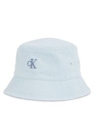 Calvin Klein Kapelusz Embro Monogram Denim Bucket Hat LV04K5021G Błękitny. Niebieskie kapelusze damskie CALVIN KLEIN, bez wzorów, z bawełny. Za 189.99 zł.