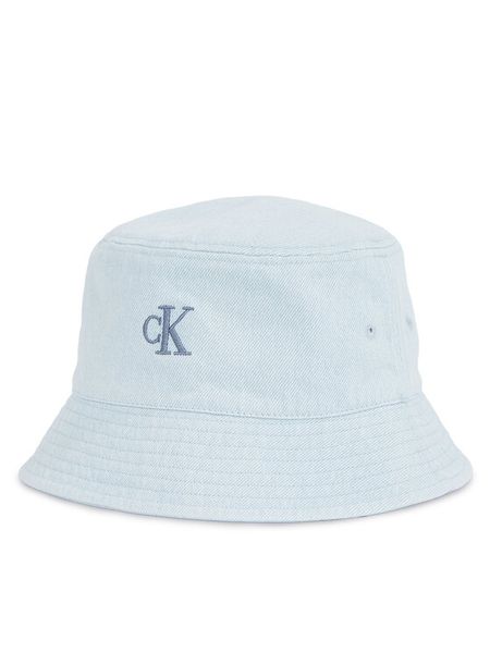 Calvin Klein Kapelusz Embro Monogram Denim Bucket Hat LV04K5021G Błękitny. Niebieskie kapelusze damskie CALVIN KLEIN, bez wzorów, z bawełny. Za 189.99 zł.