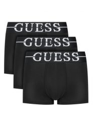Guess Komplet bokserek U6GG00 K6YW1 Czarny. Czarne bokserki męskie Guess, z aplikacjami, z bawełny. Za 179.99 zł.