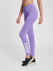 Damskie legginsy mid-rise Hummel MT Chipo. Niebieskie legginsy damskie HUMMEL, xl, bez wzorów, z elastanu. Za 212.45 zł.