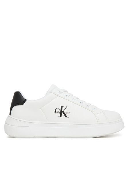 Calvin Klein Sneakersy V3X9-83165-1355 D Biały. Białe buty sportowe chłopięce CALVIN KLEIN, bez wzorów, ze skóry, bez zapięcia. Za 259.99 zł.