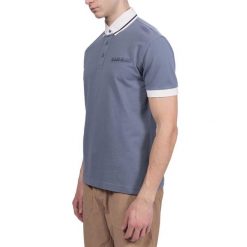 Koszulka polo męska Napapijri E-Zeri. Szare koszulki polo męskie Napapijri, l, bez wzorów, bez ramiączek. Za 189.99 zł.