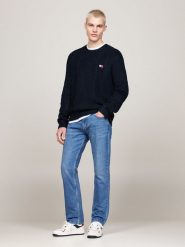 TOMMY JEANS Bluza w kolorze czarnym rozmiar: XXL. Czarne bluzy bez kaptura męskie Tommy Jeans, xxl, z bawełny. Za 254.74 zł.