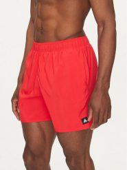 Adidas Szorty kąpielowe Solid CLX JC9919 Czerwony Regular Fit. Czerwone szorty sportowe męskie Adidas, m, z syntetyku, żeglarskie. Za 129.99 zł.