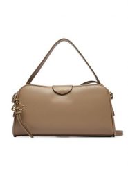 Calvin Klein Torebka Emblem Trio Top Handle Camera Ba LV04F3370G Beżowy. Brązowe torebki klasyczne damskie CALVIN KLEIN, bez wzorów, ze skóry, bez dodatków. Za 489.99 zł.