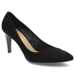 Czarne Szpilki Szydłowski Eleganckie Skórzane Buty. Czarne szpilki Szydłowski, bez wzorów, ze skóry, bez obcasa. Za 179.00 zł.