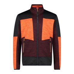 Polarowa kurtka turystyczna CMP. Brązowe kurtki męskie CMP, bez wzorów, z polaru, sportowe, bez kaptura. Za 371.50 zł.