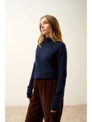 Just Cashmere Kaszmirowy golf "Dundee" w kolorze granatowym rozmiar: M. Niebieskie golfy damskie Just Cashmere, m, bez wzorów, z kaszmiru, bez ramiączek. Za 369.99 zł.