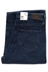 SPODNIE LEE DAMSKIE WIDE LEG POWER BLUE L31GCZGB 112107104. Niebieskie spodnie materiałowe damskie Lee, bez wzorów, z jeansu. W wyprzedaży za 89.99 zł.