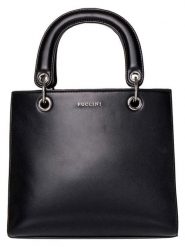 Puccini Torebka w kolorze czarnym - 24 x 22 x 7 cm rozmiar: onesize. Czarne torebki klasyczne damskie Puccini, bez wzorów, z materiału, bez dodatków. Za 153.34 zł.