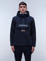 Napapijri Bluza "Burgee" w kolorze granatowym rozmiar: XL. Niebieskie bluzy z kapturem męskie Napapijri, xl. Za 206.42 zł.