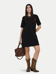 ONLY Sukienka codzienna Mara 15374631 Czarny Oversize. Czarne sukienki damskie Only, na co dzień, l, bez wzorów, z bawełny, bez kołnierzyka, bez ramiączek, oversize. Za 99.99 zł.