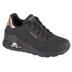 Buty sportowe Sneakersy damskie, Uno Wedge - Hi Steps. Czarne buty sportowe na co dzień damskie Skechers, bez wzorów, trekkingowe, Skechers Sport. Za 404.23 zł.
