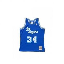 Koszulka tank Mitchell & Ness Nba Swingman Los Angeles Lakers Shaquille O'neal. Niebieskie t-shirty sportowe męskie Mitchell & Ness, m, bez ramiączek, do koszykówki. Za 559.00 zł.