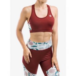 Stanik sportowy Ocun Misty Bra. Czerwone biustonosze sportowe damskie Ocun, bez wzorów. Za 114.99 zł.