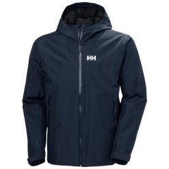 Kurtka wodoodporna Helly Hansen Voyage. Niebieskie kurtki męskie Helly Hansen, m, bez wzorów, eleganckie, bez kaptura. Za 775.00 zł.