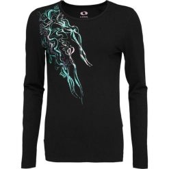 T-shirt damski Loap Abmora Czarny. Czarne bluzki damskie LOOP, bez wzorów, z bawełny, bez kołnierzyka. Za 165.99 zł.