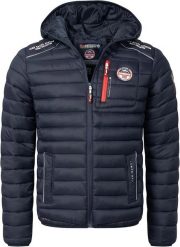 Kurtka męska Geographical Norway BRICK NAVY GTX 068 (WY6358H/GN-MARINE). Niebieskie kurtki outdoor męskie Geographical Norway, m, bez wzorów, z materiału, z kapturem. Za 239.00 zł.