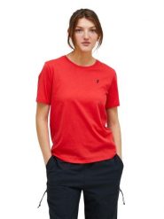 Koszulka Peak Performance damska Explore Graphic Tee czerwona - L. Czerwone t-shirty damskie Peak Performance, l, bez wzorów, z bawełny, bez kołnierzyka. Za 189.00 zł.