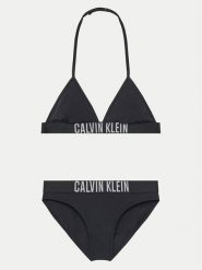Calvin Klein Swimwear Strój kąpielowy KY0KY00090 Czarny. Czarne stroje kąpielowe dziewczęce Calvin Klein Swimwear, bez wzorów, z syntetyku. Za 229.99 zł.