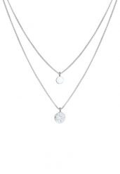 Elli Damska zawieszka płytkowa warstwowy Basic młotkowany ze srebra próby 925 Sterling Silver Naszyjniki 1 ct Damski. Szare naszyjniki damskie Elli, srebrne. Za 293.99 zł.