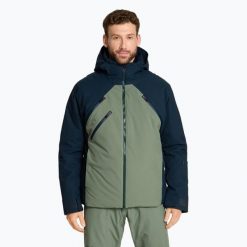 Kurtka narciarska męska ZIENER Tarago. Zielone kurtki męskie Ziener, m, bez wzorów, bez kaptura, narciarskie. Za 1,199.00 zł.