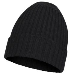Czapka dla dorosłych Buff Norval Merino Hat Beanie. Czarne czapki męskie Buff, z wełny. Za 189.99 zł.