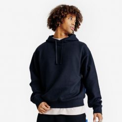 Bluza z kapturem oversized męska Elementals. Czarne bluzy z kapturem męskie Decathlon, m, z bawełny. Za 199.99 zł.