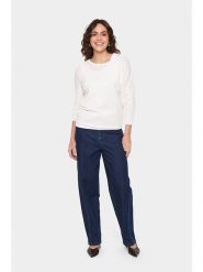 SAINT TROPEZ Sweter w kolorze kremowym rozmiar: XL. Brązowe swetry klasyczne damskie Saint Tropez, xl, bez kołnierzyka. Za 104.99 zł.