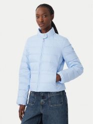 Tommy Hilfiger Kurtka przejściowa WW0WW51094 Niebieski Regular Fit. Niebieskie kurtki damskie Tommy Hilfiger, xs, bez wzorów, z syntetyku, bez kaptura. Za 849.99 zł.