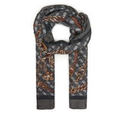 Szal Guess. Szare szaliki i kominy damskie Guess, z aplikacjami. Za 199.99 zł.