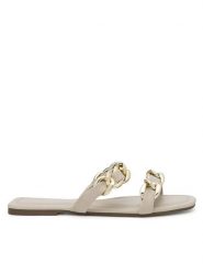 MEXX Klapki WYL021123-01 Beżowy. Brązowe klapki damskie Mexx, bez wzorów, z syntetyku, bez obcasa. Za 49.99 zł.