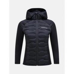 Kurtka narciarska damska Peak Performance Argon Hybrid Hood. Czarne kurtki damskie Peak Performance, s, bez wzorów, bez kaptura, narciarskie. W wyprzedaży za 999.00 zł.