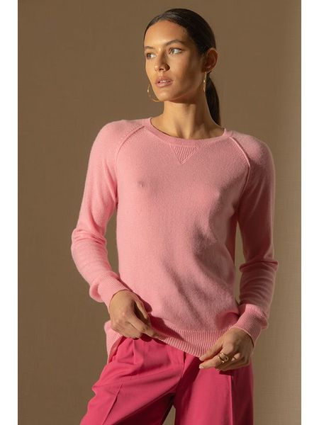 Perfect Cashmere Kaszmirowy sweter "Wilma" w kolorze szaroróżowym rozmiar: S. Różowe swetry klasyczne damskie Perfect Cashmere, s, z kaszmiru, bez kołnierzyka. Za 347.99 zł.