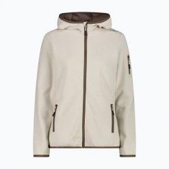 Bluza trekkingowa damska CMP 34H6376 Fix Hood. Brązowe bluzy z kapturem damskie CMP, m, z bawełny. Za 229.99 zł.