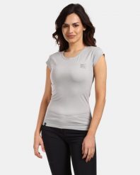 Damska bawełniana koszulka Kilpi LOS-W. Szare t-shirty damskie Kilpi, bez wzorów, z bawełny, bez kołnierzyka. Za 91.56 zł.